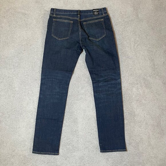 J.Crew Mercantile Factory Slim Fit Dark Wash Denim Men's 33x32 NWT - Picture 2 of 9